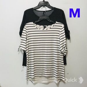 M -New 2 pieces Cathy Daniels Tie-Sleeve Tops